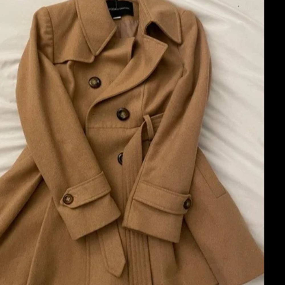 Moda International Tan Wool Coat